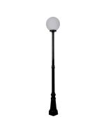 Siena 30cm Sphere Tall Post Light Black - 15609	