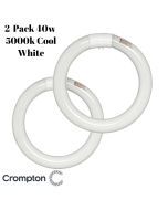 2 Pack 40w T9 Triphosphor Circular Fluorescent Tubes Lamps 5000k Cool White -16078