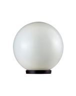Ivela 20cm Opal Sphere Post Top Light Black - 18599