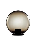 Ivela 20cm Smoke Sphere Post Top Light Black - 18600	