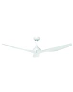 BRILLIANT BAHAMA WHITE 132cm DC CEILING FAN 3 ABS BLADE SILENT ECO LOW PROFILE