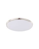Ozzie 12W Slimline Dimmable LED Ceiling Light Satin Nickel Frame / Warm White - 202244