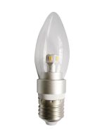 CLA LIGHTING 4W Candle Dimmable LED GLOBE CLEAR SBC WW 3000K CAN4D