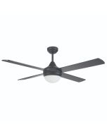 TEMPO PLUS 48" CEILING FAN WITH LIGHT BLACK-22273/06