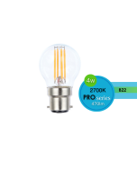 FANCY ROUND CLEAR 4W B22 DIMMABLE 2700K LUS20232