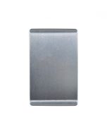 Leopard Blank Plate  Cover (LESWPVXGCBA) Brushed Aluminum GSM ( Cover Only )