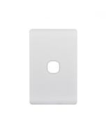 Leopard Switch Plate Vertical 1 Gang (LESWPV1GWHT) White GSM