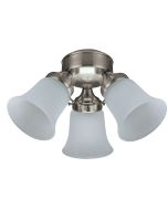 3 Light Ceiling Fan Light Kit Brushed Nickel - 24318