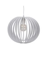 Puffin 400mm Timber Pendant White - 31022	