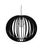 Puffin 600mm Timber Pendant Black - 31025