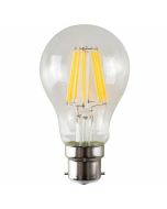 36V AC/DC CLEAR A60 B22 LED FILAMENT GLOBE 8W 2700K (Non Dimmable)