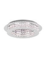 Principe 31.5W Dimmable LED Oyster Light Chrome & Crystal / Warm White - 39401