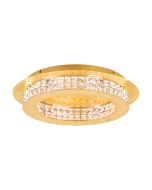 Principe 31.5W Dimmable LED Oyster Light Gold & Crystal / Warm White - 39405