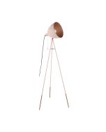 Chester-P 1 Light Floor Lamp Apricot / Copper - 49039N