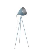 Chester-P 1 Light Floor Lamp Dark Blue / Silver - 49046N