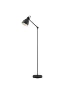 Priddy Industrial Adjustable Floor Lamp Black - 49471