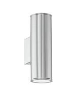 Riga 6W LED Up/Down Wall Pillar Spot Light Stainless Steel / Warm White - 94107