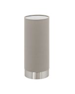 Pasteri Touch Dimmable Table Lamp Satin Nickel / Taupe - 95122