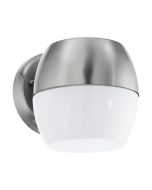 Oncala 11W LED Wall Light Stainless Steel & Frost Glass / Warm White - 95982