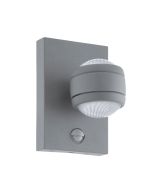 Sesimba 1 7.4W LED Up/Down Modern Wall Light With Sensor Silver / Warm White - 96019