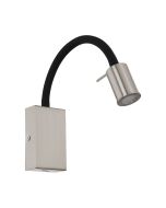 Tazzoli 3.5W LED Switched Flexible Reading Wall Light with USB Satin Nickel / Warm White - 96567