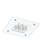 Benalua 24W Dimmable LED Oyster Light Frost & Crystal / Warm White - 97498
