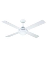 Azure 48" 18W LED Dimmable AC Ceiling Fan White / Tri-Colour - A2327
