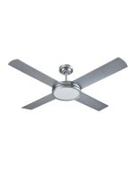 Revolution 3 52" 24W LED Dimmable AC Ceiling Fan Silver / Cool White - A3185