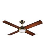 Concept 3 52" 24W LED Dimmable AC Ceiling Fan Antique Brass with Koa Blades / Cool White - A3505