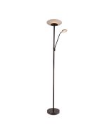 Emilia Dimmable LED Mother & Child Touch Floor Lamp Black - A42822BLK