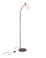 Balmoral Floor Lamp Matt Black & Aged Brass A87421 Mercator Lighting