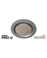 Silver Round Fascia to suit AIRBUS 225 & 250 body (PVPX225 or PVPX250) ABG250SS-RD Ventair