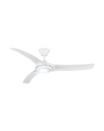 Aqua 52" IP66 DC Ceiling Fan with 18W Dimmable CCT LED / Matt White- AIPL667