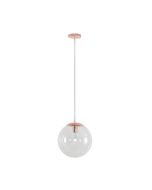 BUBBLE-250 CLEAR BALL 1XE27 PNDT ROSE GOLD 31468