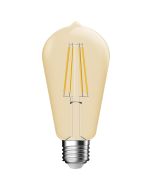 Deco E27 ST64 Dim 2500 Kelvin 400 Lumen Light Bulb Gold colour-2080052758