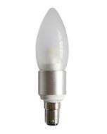 CLA LIGHTING 4W Candle LED GLOBE FROSTED SBC NW 5000K CAN16