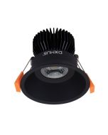 Cell 12W LED 90mm Dimmable Downlight Black / Tri-Colour - 20773	