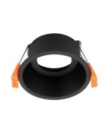 Cell 75mm Round Recessed Downlight Frame Black - 27049	