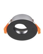 Cell Key 70mm Round Recessed Downlight Frame Black - 27065	
