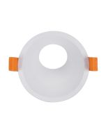 Cell 90mm Round Recessed Wall Washer Frame White - 27056	