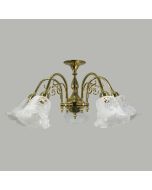 Victoriana 5 Light CTC Light – Polished Brass / 5008 Etched