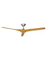 Radical 2 60" DC Ceiling Fan with Controller Brushed Aluminium with Bamboo Finish Blades - DC2423