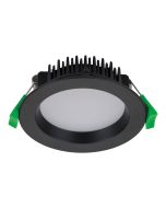 Deco 13 Watt Dimmable Round LED Downlight Black / Tri Colour - 20421	