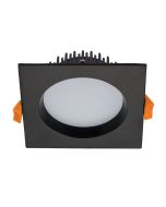 Deco 13 Watt Dimmable Square LED Downlight Black / Tri Colour - 20528	