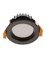Deco 8 Watt Dimmable Round LED Downlight Black / Tri Colour - 20411	