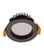 Deco 8 Watt Dimmable Round LED Downlight Black / Tri Colour DALI 21586