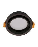 Deco Tilt 13 Watt Dimmable Round LED Downlight Black / Tri Colour - 21045	
