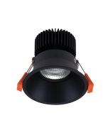 Anti Glare Deep Set 13W LED Dimmable Adjustable Downlight Black / Warm White - 20674	
