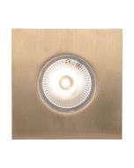 Deka 3 Watt 12V Square LED Deck/Inground Light Brass / Warm White - 19440/19458