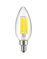  LED Cool White 6W 4000K E12 Dimmable Antique Filament Chandelier Bulb